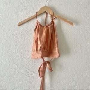 Pastiche Halter Open Back Crop Top